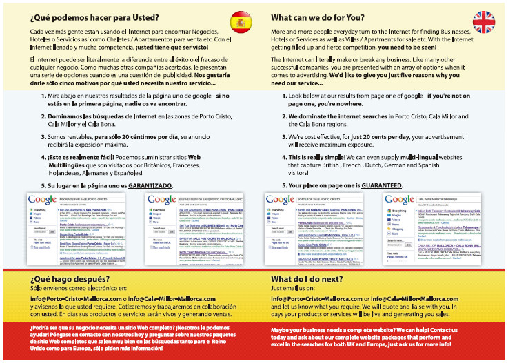 Anuncie su empresa CALA MILLOR MALLORCA - PORTO CRISTO MALLORCA Anuncie su empresa CALA MILLOR MALLORCA - PORTO CRISTO MALLORCA