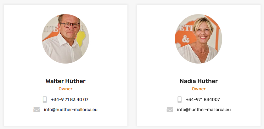 Mr Huther Heuther and Partner Estate Agents Mallorca WARNING the LIARS in Porto Cristo